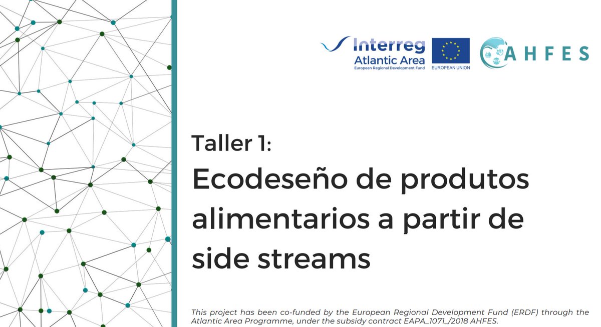 AhfesProject's tweet photo. Clusaga, socio de AHFES imparte dos excelentes talleres sobre sostenibilidad en alimentos saludables.
El primero, entregado en español fue
- Ecodiseño de productos alimentarios productos alimentarios de corrientes secundarias.
Descarga la presentación aquí
https://t.co/YYVf4W1Wtz https://t.co/gKr3L033BM