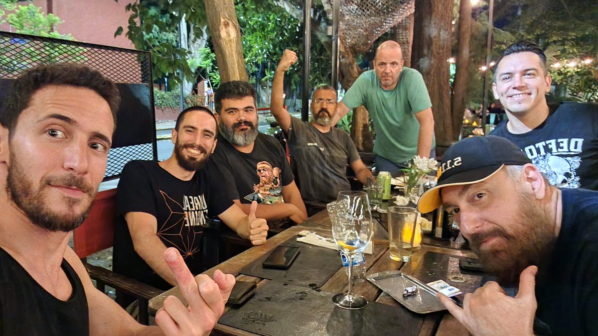 After 2 years from the release and for the first time ever, yesterday we had the chance to hang out with the entire dev team behind @HellboundGame 😎 Years have passed, new projects appeared for everyone, but the friendship and awesomeness are intact ✊ Cheers, guys 🍻 #gamedev