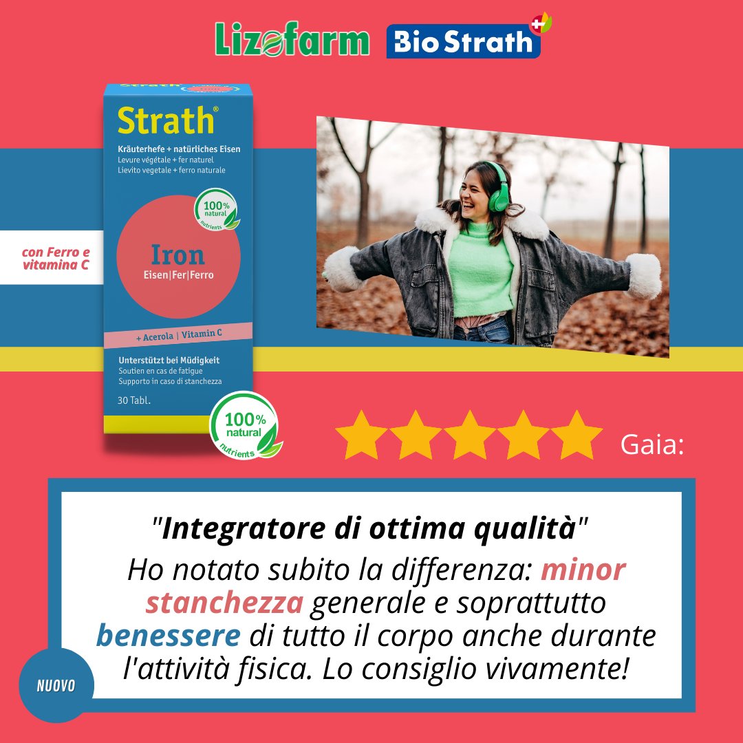 #STRATH IRON 💙

💪 Il fortificante #naturale a base di Ferro, vitamina C e oltre 60 sostanze vitali!

Indicato per:

• Donne in gravidanza e allattamento
• Donne durante il ciclo mestruale
• Celiaci, vegani e vegetariani
• Sportivi
• Persone con carenze di ferro