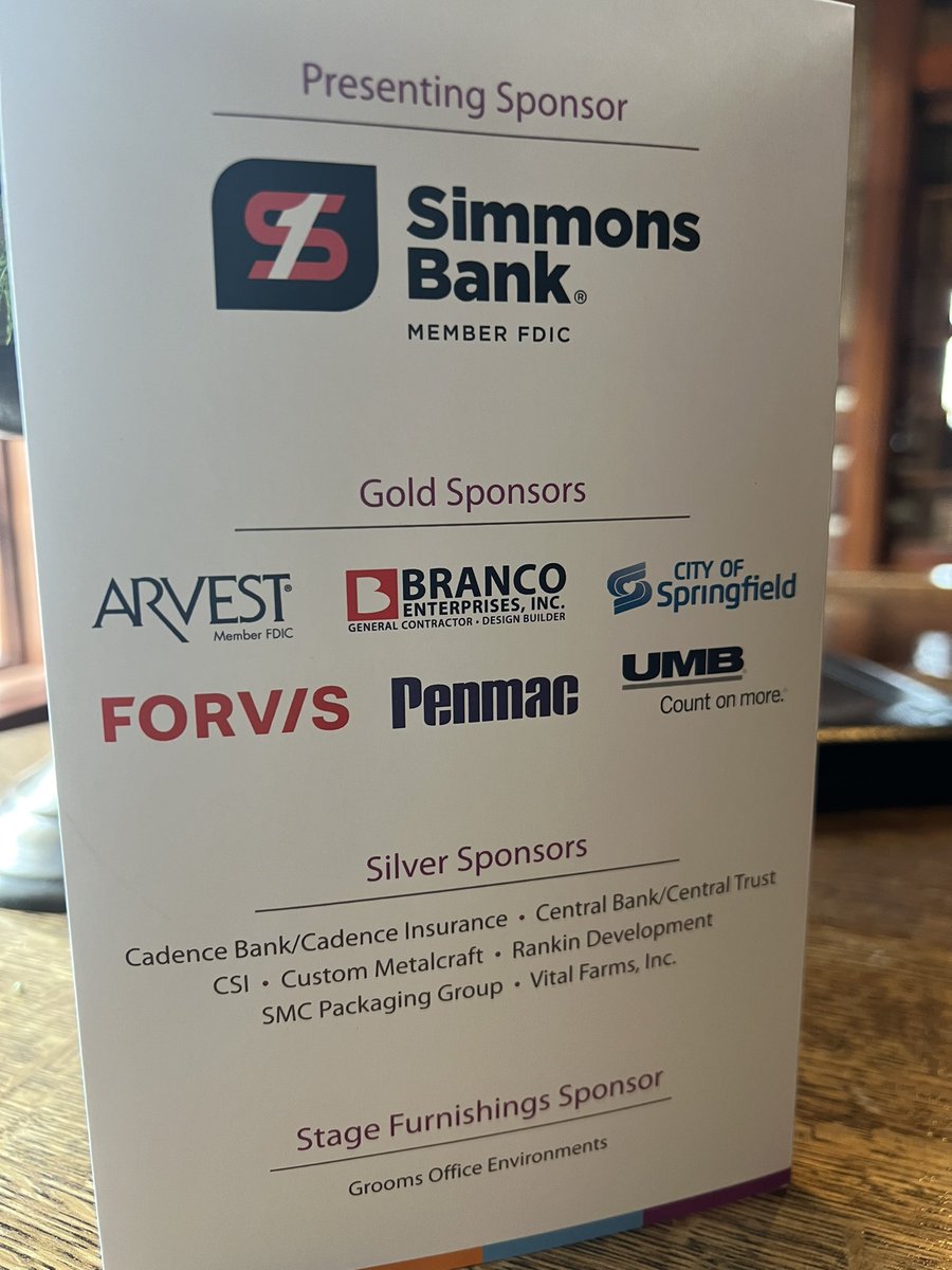 Thank you to all of our Manufacturing Outlook sponsors <a href="/simmons_bank/">Simmons Bank</a> <a href="/ArvestBank/">Arvest Bank</a> <a href="/brancobuild/">Branco Enterprises</a> <a href="/CityofSgf/">City of Springfield</a> <a href="/FORVIS/">FORVIS</a> <a href="/Penmac/">Penmac Staffing</a> @UMBBank