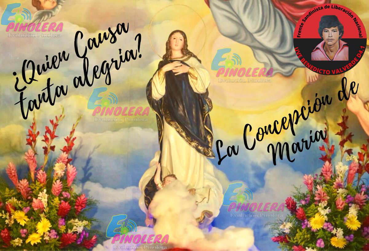 #Nicaragua | ¿Quién Causa Tanta Alegría? 🎊
¡La Concepción de María! 🎉
Con mucho, fervor y devoción se inicia la celebración en honor a la Inmaculada Concepción de María, el que se celebra desde el día 28 de Noviembre hasta el 8 de #diciembre. 🎊🎉🇳🇮 #DiciembreAlegriasFamiliares