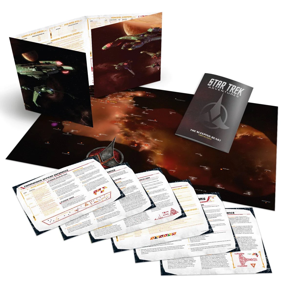 Modiphius's tweet photo. The Star Trek Adventures Klingon Empire Gamemaster Toolkit gives the gamemaster all the rules references they need to run a mission in the final frontier!

UK- https://t.co/hrl5YuHOrA
US- https://t.co/U1XmylyU75

#startrek #klingon #startrekcollection https://t.co/VKNSLJKlvP
