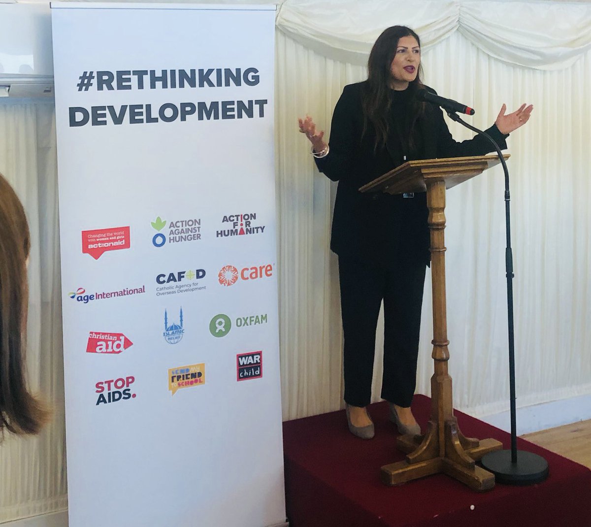 PreetKGillMP's tweet photo. To deliver on the mission of poverty reduction It is essential we focus our work in countries that need it. Great event #rethinkingdevelopment

Development gains in fragile states are stalling. Two thirds of of the worlds extreme poor live in these regions, half of them children. https://t.co/G7Qgm6VCeE