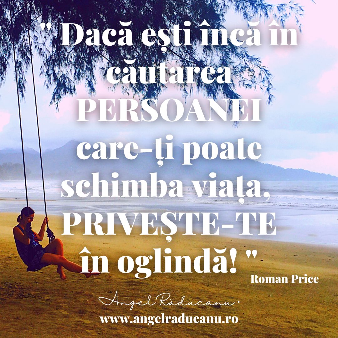 AngelRaducanu's tweet photo. 😎 𝐃𝐞𝐩𝐢𝐧𝐝𝐞 𝐝𝐞 𝐭𝐢𝐧𝐞! Tot ceea ce faci și tot ceea ce vrei să obții depinde de tine. Când înțelegi fraza anterioară lucrurile se simplifică mult. 
😳 Contează contextul, mediul, perioada, tot ce se întâmpla in jurul tău DAR 𝐓𝐔 poți decide să începi să le schimbi! https://t.co/WXaU60Q1Mf