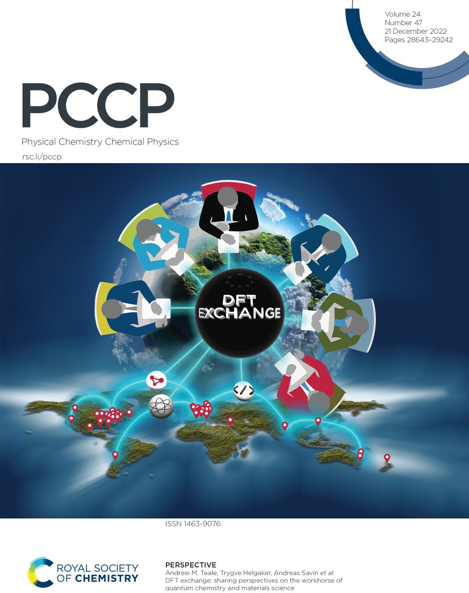 PCCP's tweet photo. On the cover of PCCP this week, our Perspective article ‘DFT exchange: sharing perspectives on the workhorse of quantum chemistry and materials science’ 🖥  #CompChem

Read it for FREE here 👇

🔗 https://t.co/GWi2xkuKKZ 🔗 https://t.co/9f06fl4T0G