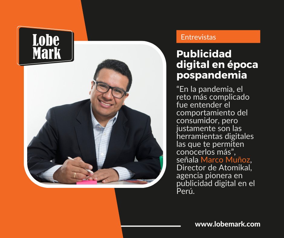LobeMarkOnline's tweet photo. Marco Muñoz, Director de @Atomikal, nos comenta sobre el escenario actual de la publicidad digital.
Conoce más 📲https://t.co/QGddjQ0EBq
#publicidad #publicidaddigital #estratégiadigital #MarketingDigital #marketing https://t.co/IqZZc3r4vA