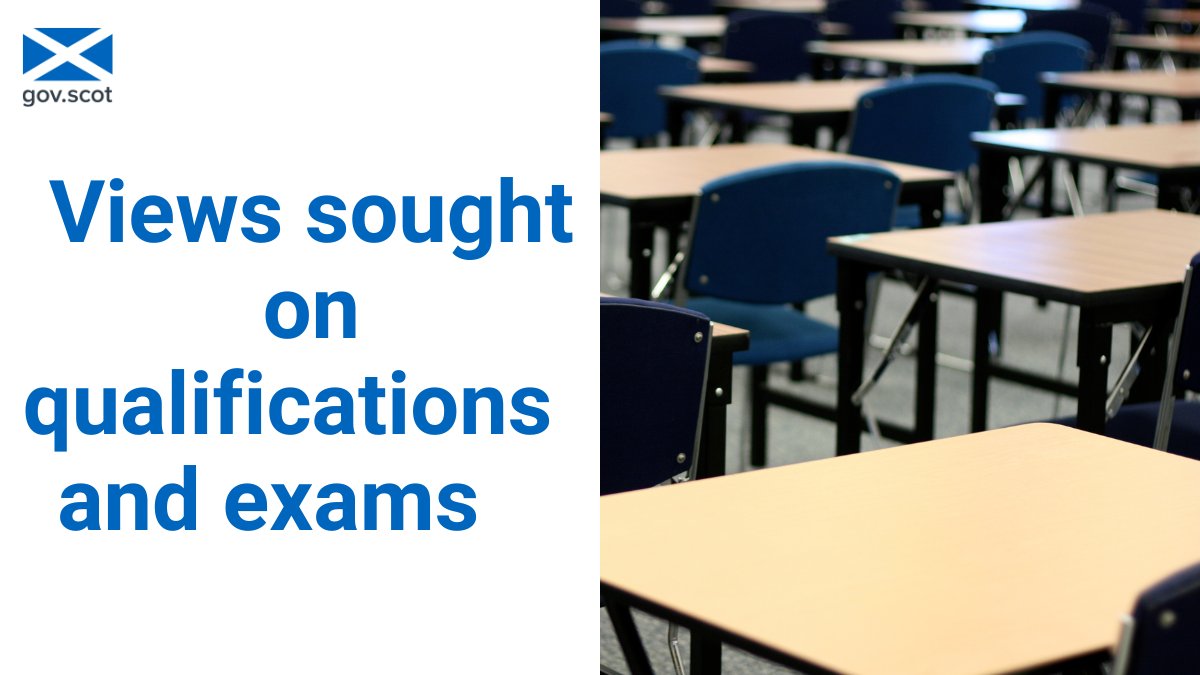 ScotGovEdu's tweet image. The deadline has been extended on the public consultation into how Scotland’s qualifications and exams should be reformed.

It will now close on Friday 13 January. 

Young people, parents, carers, teachers and staff are encouraged to get involved ➡️ bit.ly/qualifications…