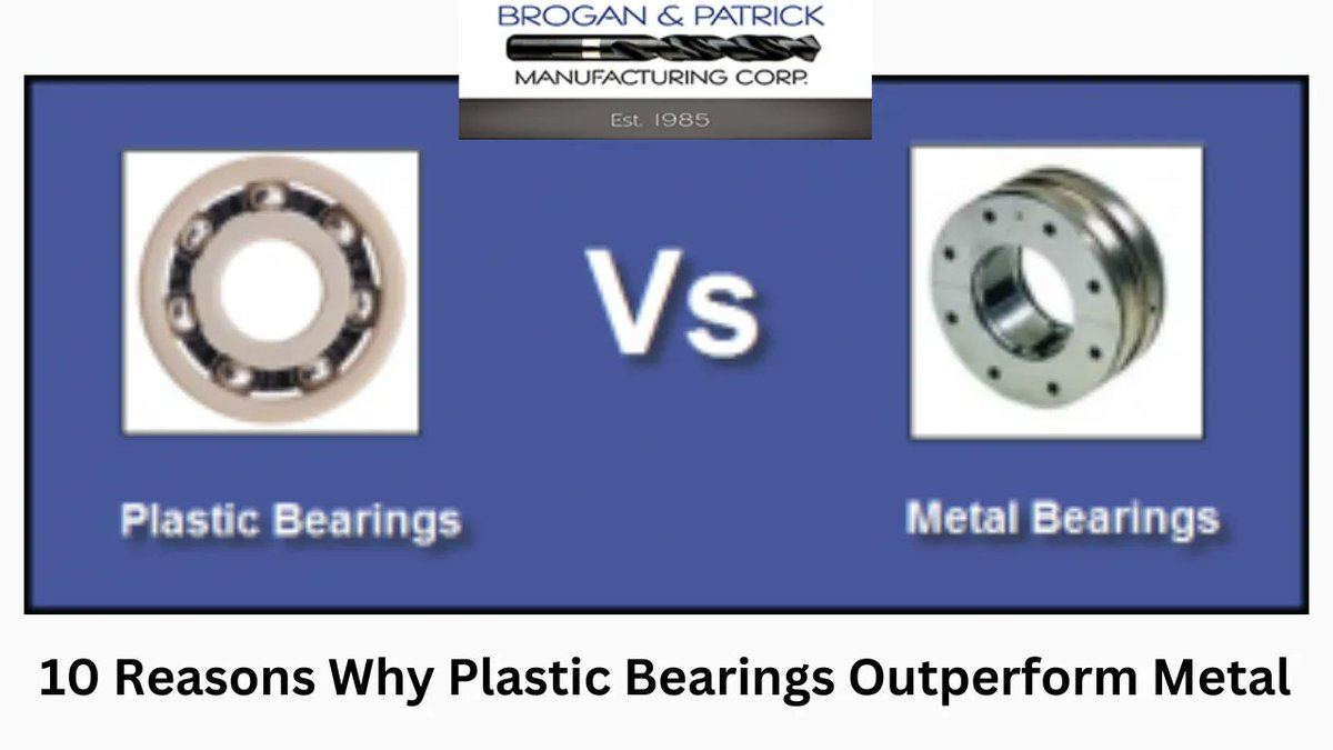 broganpatrick15's tweet photo. Plastic bearings can be used to provide strength and reliability without the excessive weight. Brogan &amp; Patrick is capable of providing reinforced plastic solutions that are stronger than metal. Read more to know https://t.co/wDXtFC7GFT https://t.co/LKTK4F0l71