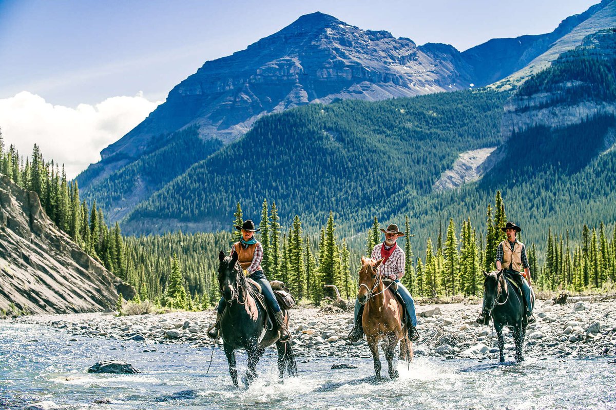 Vous voulez vivre l'aventure, la vraie ? Partez au #canada ! 🔥 Dernières places pour 2023 ! 
+ d’infos ? ➡️ tinyurl.com/expedition-kan…
⌛️11 jrs (8 à cheval) | 🏇confirmé.e - En famille à partir de 8 ans
#monaventureacheval