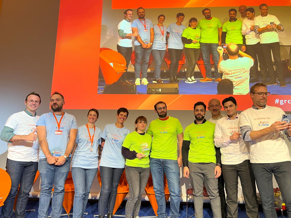 🎖️ Simulation réussie pour les équipes de la Battle du #GRCI.
C'est encore l'équipe de Bordeaux qui remporte le trophée cette année ! Bravo à eux !
