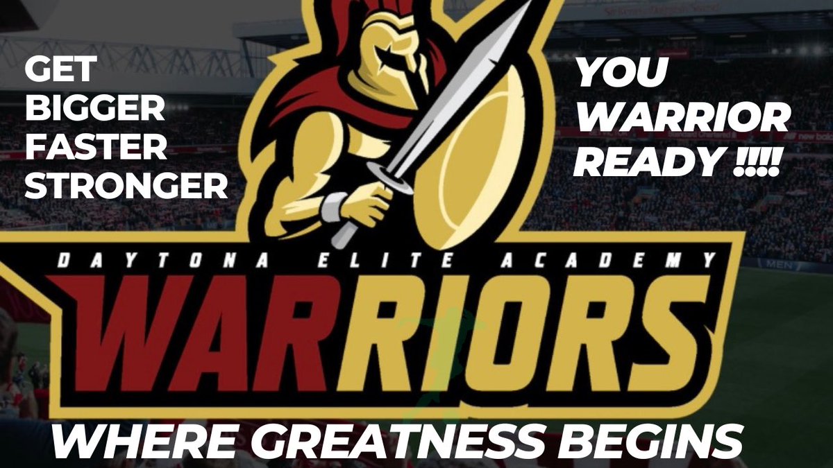 YOU WARRIOR READY !! If you are still looking to continue your education and play college football ?? Daytona Elite Academy is accepting 2020,2021,2022 and 2023 Classes. Drop your Hudl film or contact me: 
Coach Joe Hyott 
Contact: 567-702-0397 
Email: hyott4242@yahoo.com