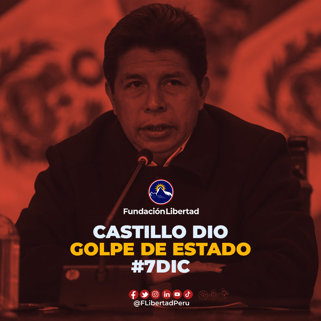 Pedro Castillo dio Golpe de Estado inconstitucional este #7DIC 

Fuerzas Armadas | #FFAA | Estado de Derecho | #VacanciaYa |
