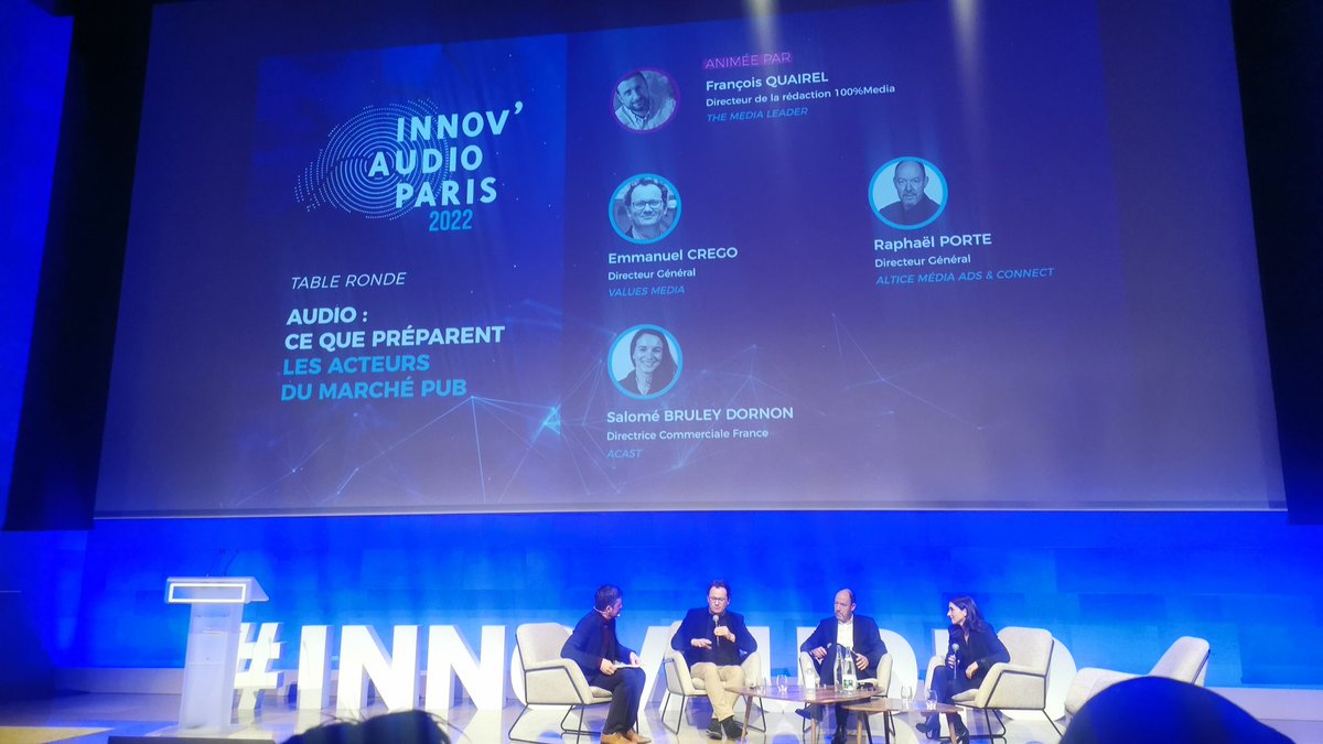 majelan_x's tweet photo. #Innovaudio Table ronde "#Audio : ce que préparent les acteurs du marché #pub" avec @fquairel
@crego4 @RaphPorte Salome Bruley-Dornon - @acast https://t.co/ukRyddVqMp
