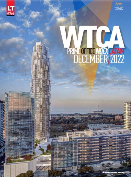 WTCA's tweet photo. Check out the 5th edition of the #WTCA #PrimeOffice Index #LatAm. In collaboration w/ @latintrade, the report measures expert expectations on the behavior of occupancy, sale & rental prices. Full report: https://t.co/YoZo0vaXaW #CommercialRealEstate #ConnectingtheBusinessWorld https://t.co/T5awehhuz3