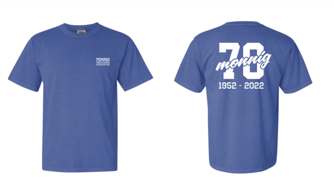 Do you know that Monnig is celebrating its 70th Anniversay this year? Celebrate with a commemorative Tshirt. Buy yours by Friday, Dec 16th! my.cheddarup.com/c/mustang-mall