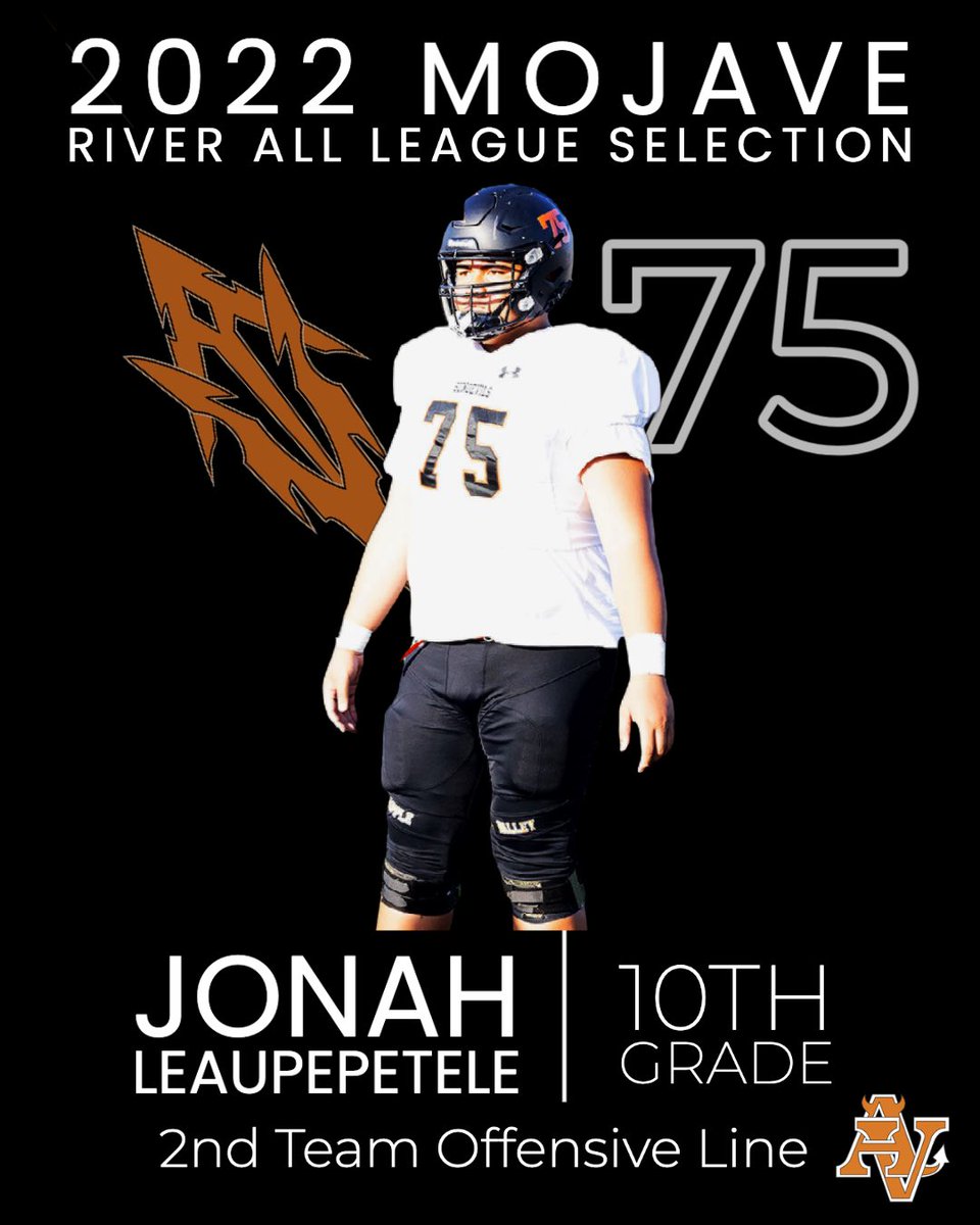 Shout out to Jonah Leaupepetele for being named this year’s 2nd Team Offensive Back! So proud of you!