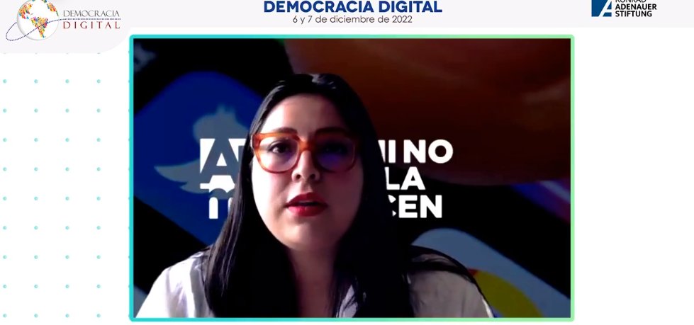 ddintorg's tweet photo. “ Este proyecto ha venido creciendo con los aliados que se suman para promover este espacio”.
María Cristina Caldas del proyecto “A Mí No Me La Hacen” @aminomelahacen en el “VIII Encuentro Democracia Digital”
@Demodig
@ddintorg
@elaforde
@kasenperu
#EDD22 #DemocraciaDigital https://t.co/UFStJK3t9f