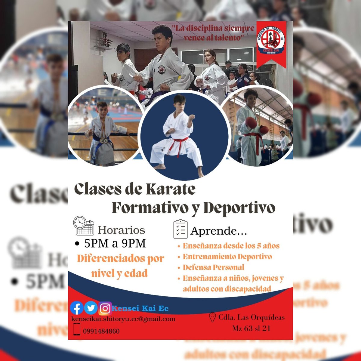 KenseiShitoryu's tweet photo. AVES DEL MISMO PLUMAJE VUELAN JUNTAS 

ENTRENA  en el dojo con mayor crecimiento del norte de Guayaquil. 💪🥋
¡Te esperamos! ✨️✨️

⛩️📍 Av. Fco de Orellana, Cdla las Orquídeas Mz 63 Solar 21.
#kenseikai #karate #Entretenimiento #academiadekarate #shitoryu #disciplina https://t.co/whGQyHFAOo