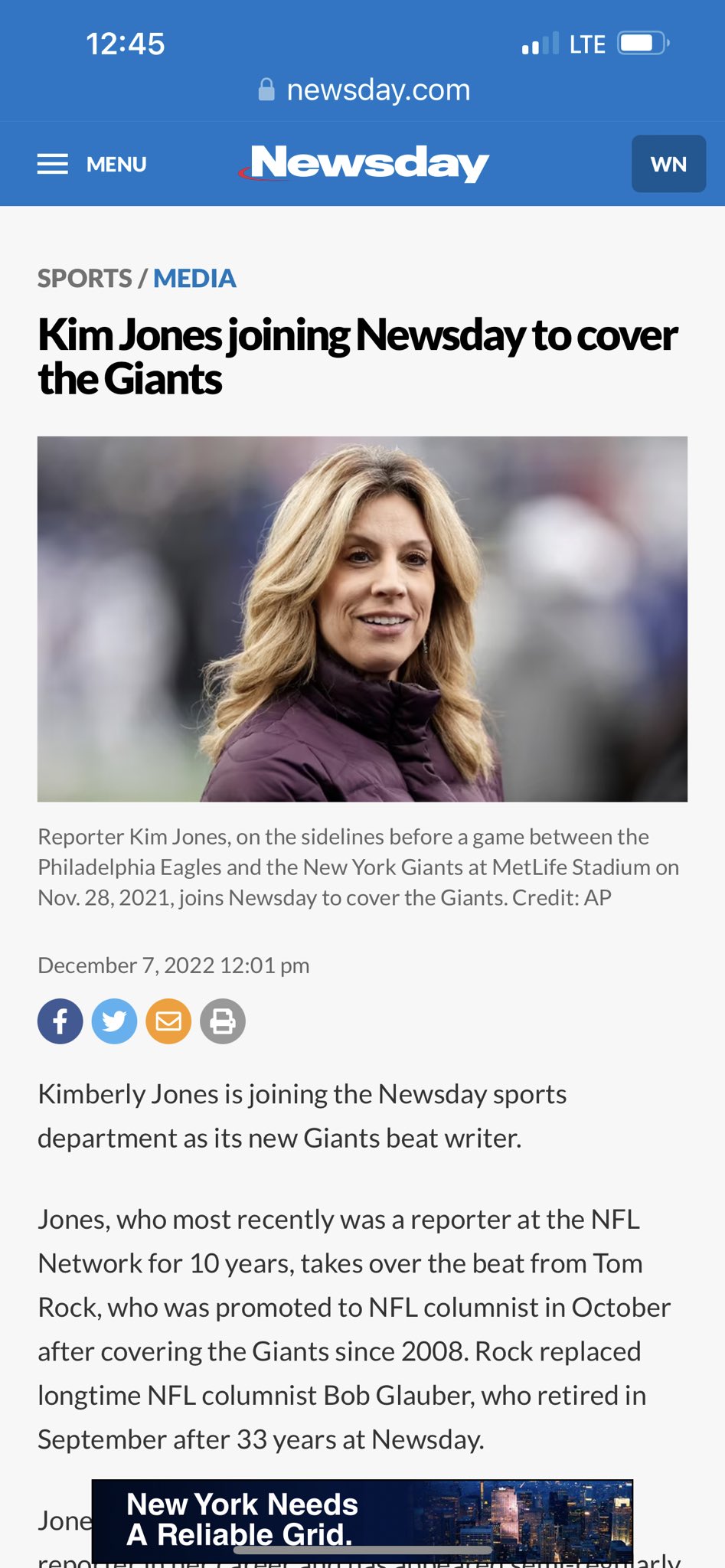 Kim Jones on X: Oh, hello there @newsdaysports! Soooo excited for