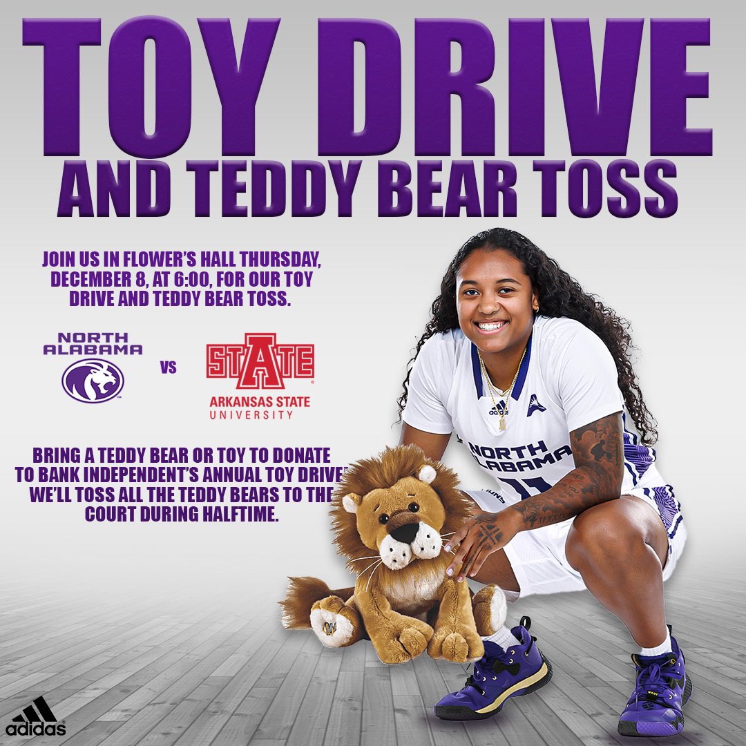 Make sure to bring a TOY and TEDDY BEAR to Flowers Hall tomorrow at 6pm!! 🧸 #toydrive #teddybeartoss