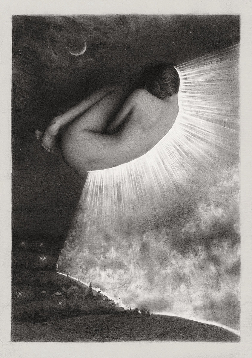 Wounded, a visual inversion of the beautiful Rumi line,"The wound is the place where the light enters you"