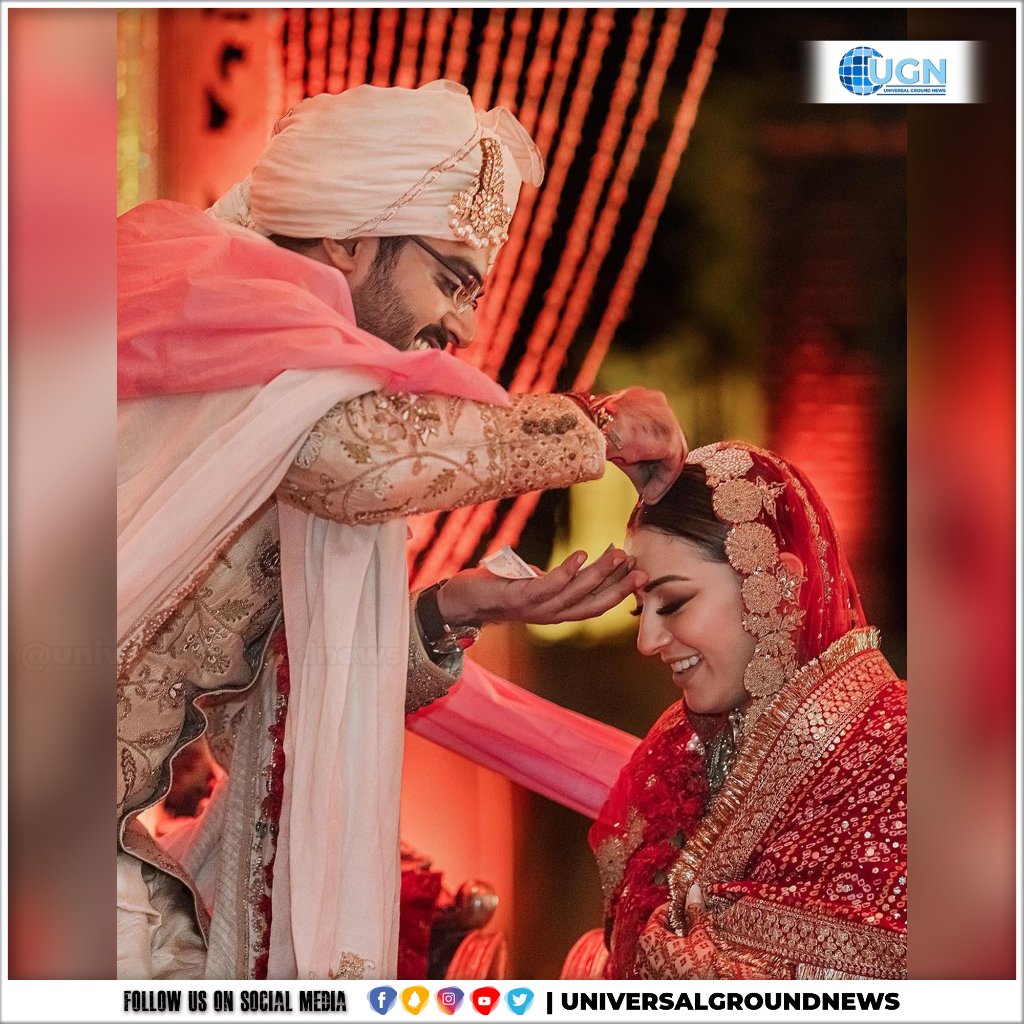 UGroundNews's tweet photo. हंसिका मोटवानी और सोहेल खतुरिया रविव���र रात शादी के बंधन में बंधे, अपनी शादी की पहली तस्वीरें कीं साझा। @ihansika #HansikaMotwani #hansikamotwaniwedding #Sundaynight #shared #firstpictures #wedding #Latest #LatestNews #NewsUpdates #TopNews #HindiNews #Viral #Trend #Trending #UGN https://t.co/2Jf8b7Mnii