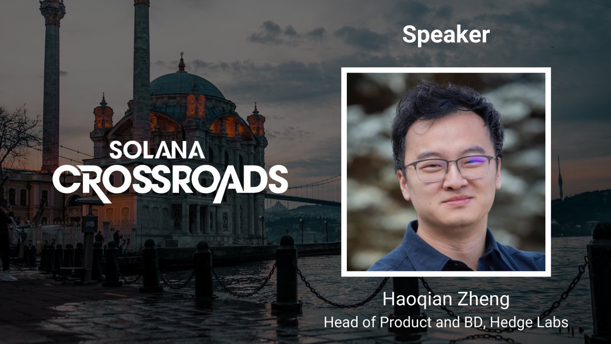 Pleased to share that starting today, we'll begin to announce the speakers for Solana Crossroads over the coming weeks! Very excited to start with @hqz_sol of @HedgeLabs and @NazareFinance! Look forward to seeing you there! Get your tickets in USDC at aten.app/Crossroads!