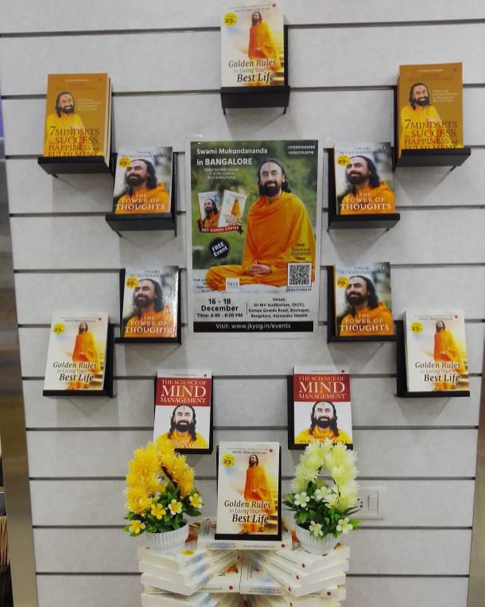 JKYog India on Twitter "Display of Swamiji’s Books and event posters