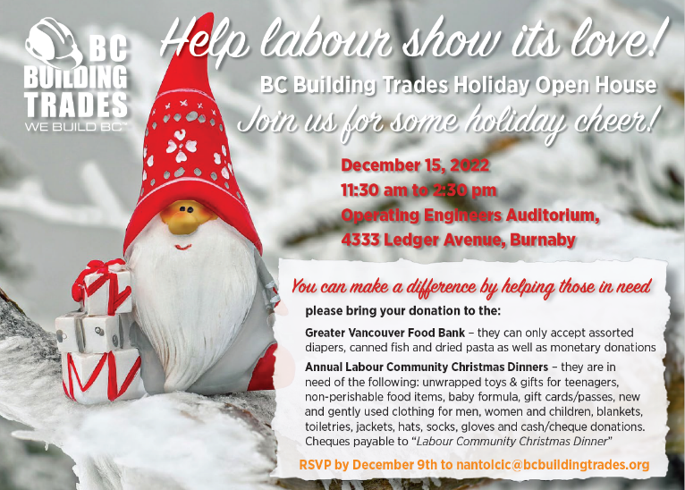 SMWTCS's tweet photo. This year, @WeBuildBC is hosting its Annual Christmas Open House on Thursday, December 15. Join this incredible event and help struggling families in Greater Vancouver have a very merry Christmas.
#BCBT #ChristmasOpenHouse #helpthosewhoareinNEED https://t.co/Ldy0nPaie0