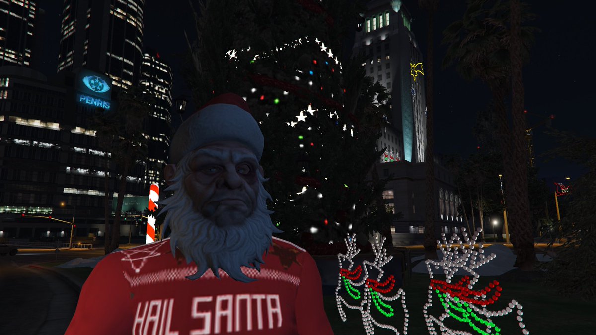 RealityEscape23's tweet photo. We are definitely starting to get into the festive spirit around here! #GTAV #GTARP #FiveM #RealityEscapeRP #Festive don’t forget to click the pinned post to come say hello! https://t.co/nCsvNY0NxM