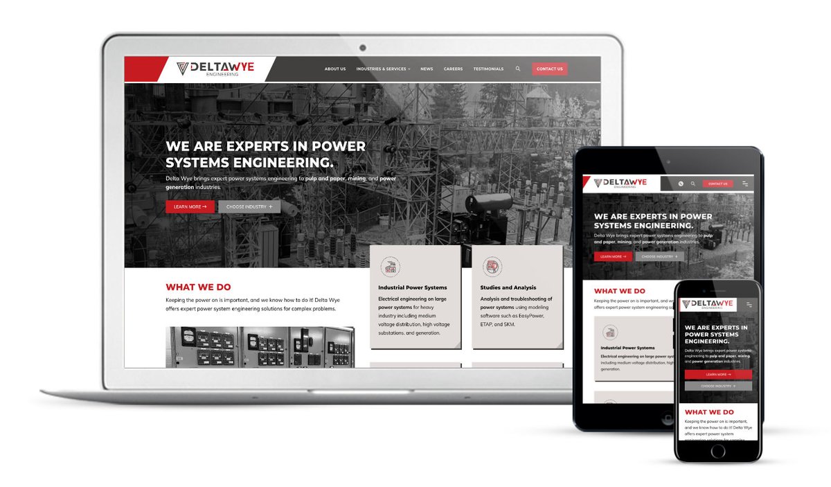 We were super stoked to be involved with Jeremie and his team from Delta Wye Engineering on the development of their new company &amp; brand! From #logodesign #branding, and a new #website, we were there every step of the way. Check it out - deltawyeeng.com