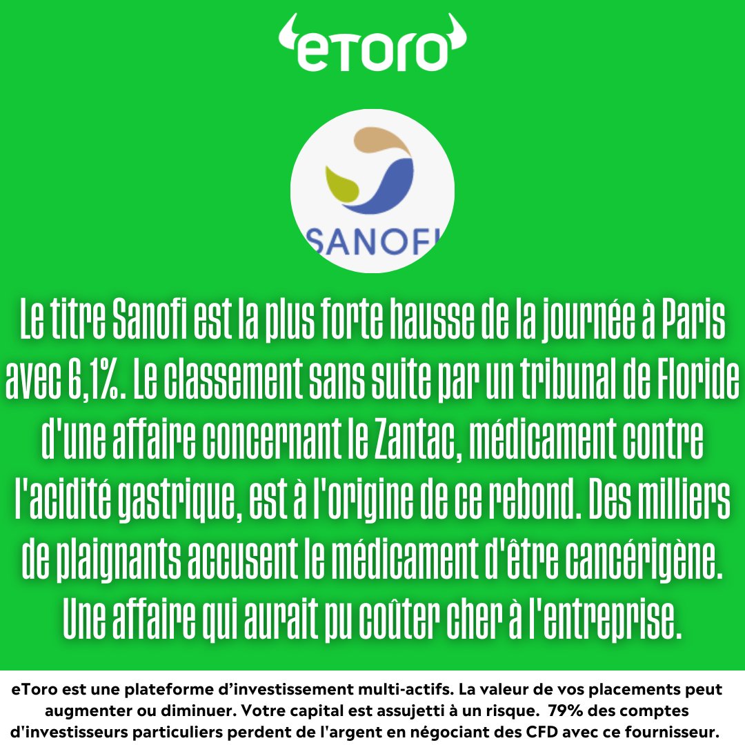 eToroFr's tweet photo. Journée plutôt morose sur les marchés boursiers aujourd'hui. 🏦 📉
Le CAC 40 a clôturé en baisse, Wall Street évolue globalement dans le rouge. 🇫🇷 🇺🇸
Suivez l'actualité financière avec @eToroFr ! #Lepointdujour
#WallStreet #Sanofi #Pepsico #Mastercard
