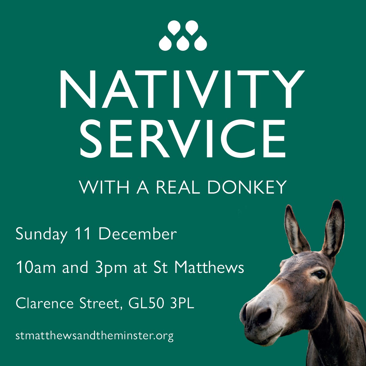 StMattsChelt's tweet image. Experience the true Christmas story this Sunday at St. Matt's. Children can dress as angels, shepherds or wisemen and, along with the donkey, visit Jesus in the stable. Mince pies follow!
If you don't have a costume, we've plenty.
Why not come with friends/family 10am or 3.00pm