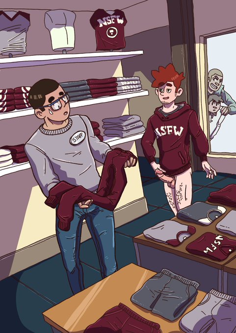 It seems the sweatpants don’t fit… 
Also, don’t forget to visit the #NSFW College Store, check comments