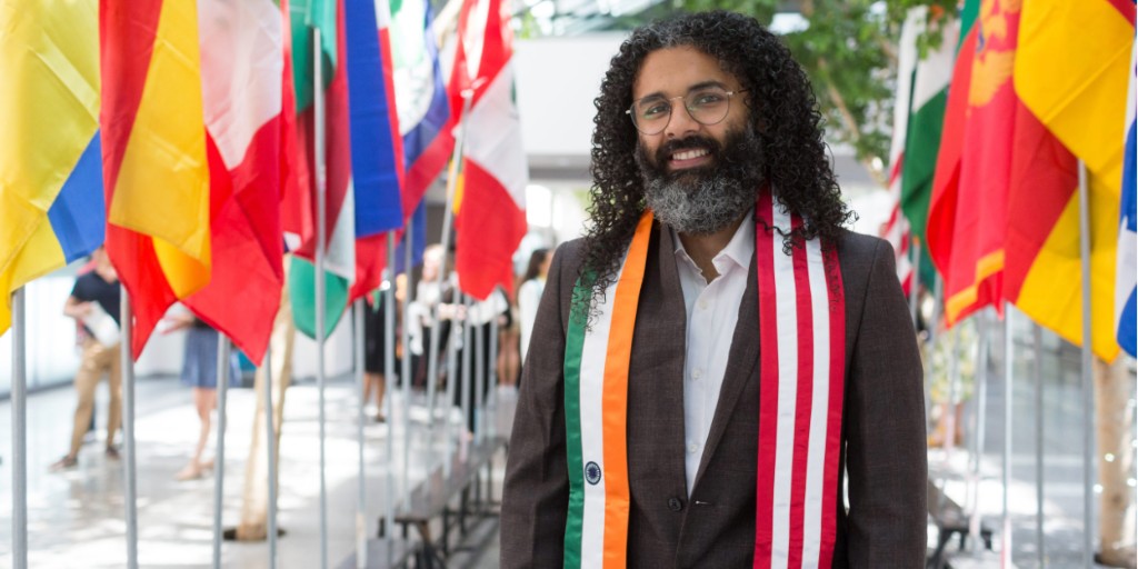 LMUGraduate's tweet photo. Krushan Naik ‘22, an @LMUsftv graduate student, has found success through global education by learning both the art of filmmaking and American culture.
Read more: https://t.co/bqN2c5I7nU.
#LMUGraduatePrograms #lmusftv https://t.co/hAvFeSqGH3