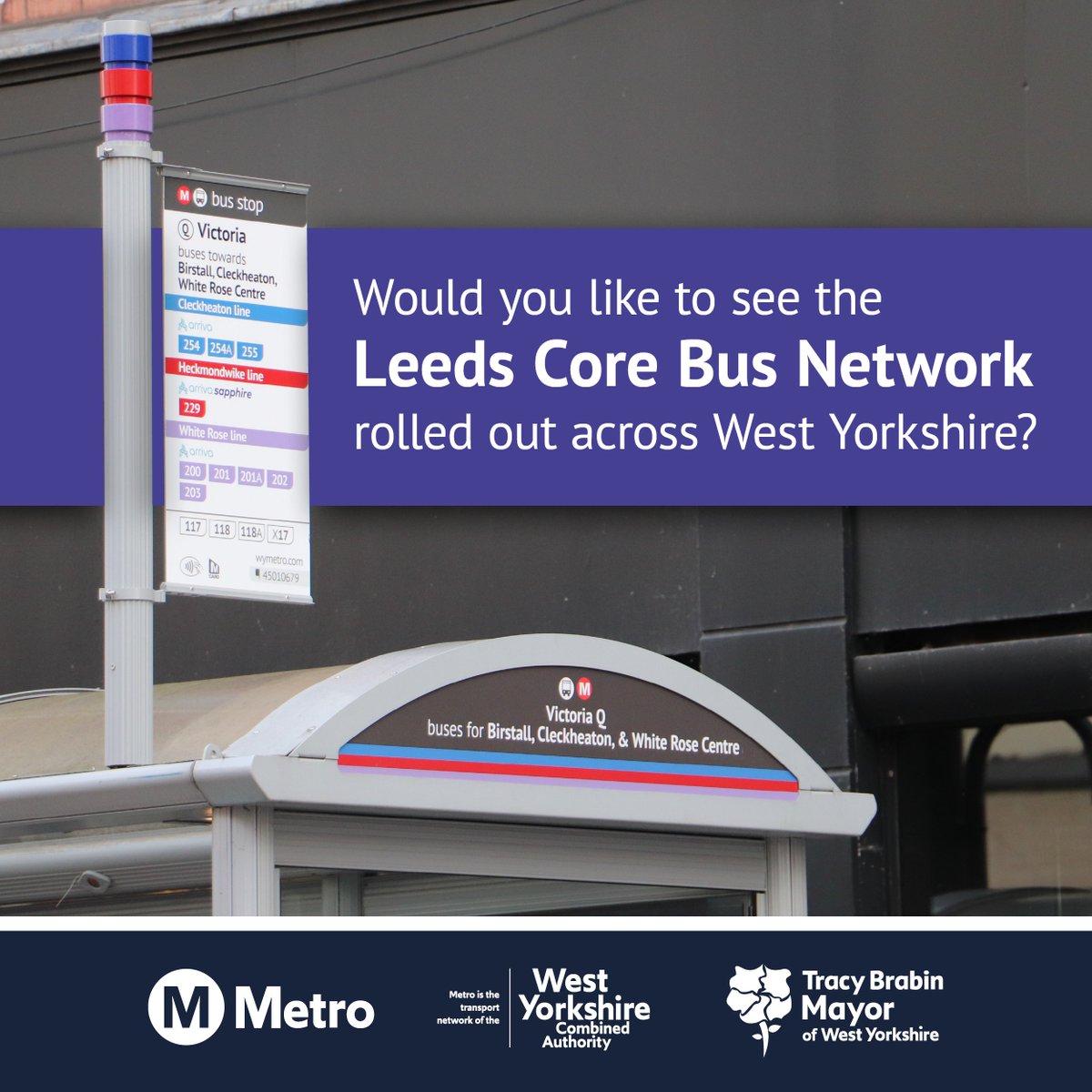 WestYorkshireCA's tweet image. We want to roll out elements of the Leeds Core Bus Network across West Yorkshire 🚍🚏
 
To find out more about the Core Bus Network and our plans, visit: yourvoice.westyorks-ca.gov.uk/networknav @MetroTravelNews