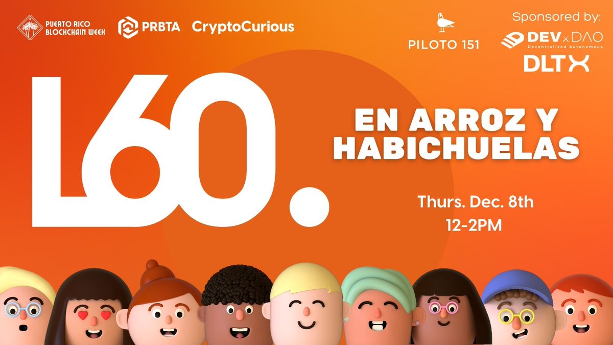 prblockchain1's tweet photo. PSA L60 Arroz & Habichuelas TOMORROW: Are you an entrepreneur or considering being one? Come find out about which of the 73 incentives you are eligible for.
#taxes #incentives #economicdevelopment #puertorico #L60PR #BUIDLHere #PRBlockchainWeek https://t.co/msFiMv3cK3