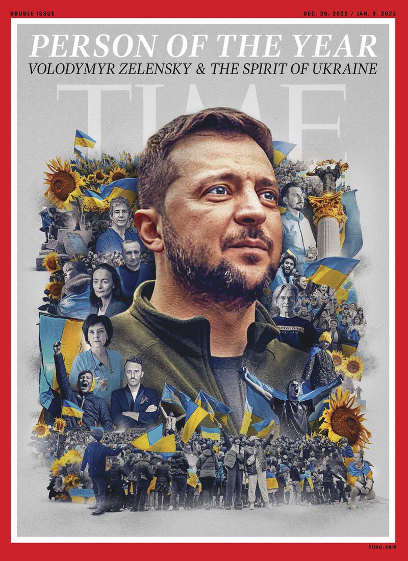 TIME magazines cover art of Volodymyr Zelenskyy and the people of Ukraine is a publishing tribute for the ages.🇺🇦