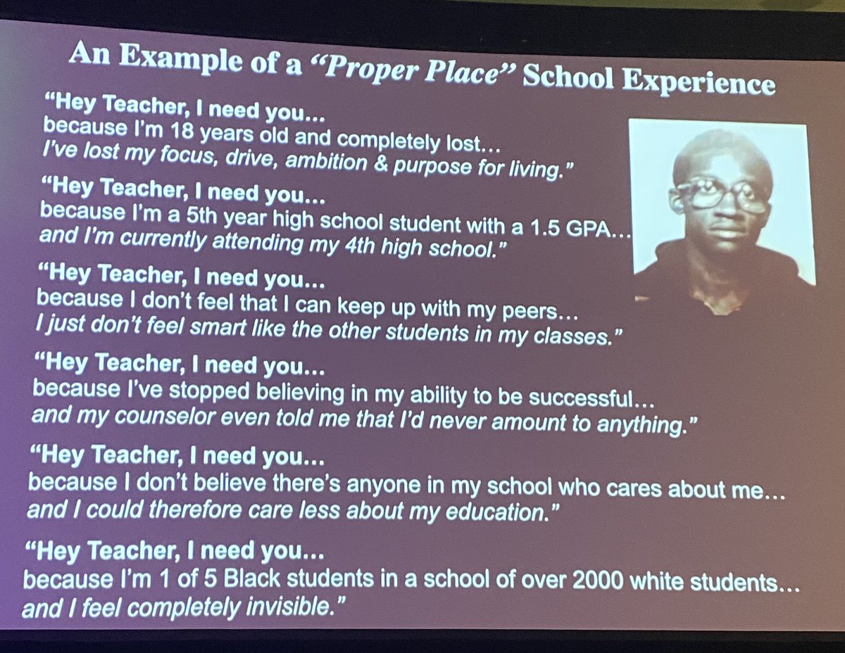 What is equity? Meeting young people where they are…..as they are! Thank you @PrincipalKafele for an important reminder to us all! #LearnFwd22 @RockHillSchools #rocksolid @ProfLearningRH #personifyequity