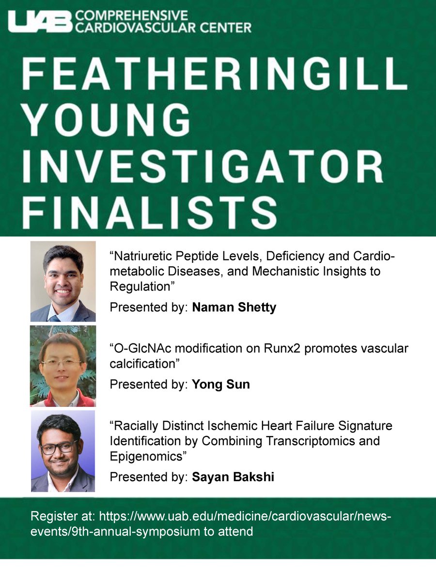 Join us for the CCVC Symposium!
Registration is free but required to attend. Register at: uab.edu/medicine/cardi…
