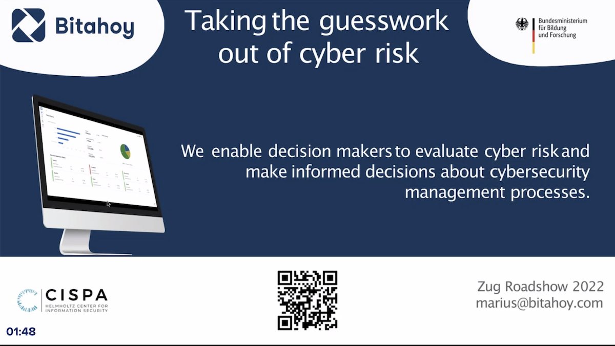 TrustValleyCH's tweet photo. #Tech4Trust Roadshow in Zug 🚀🇨🇭🌍 Interesting presentation by Marius from Tech4Trust @bitahoy - Great questions from our experts Florent Bitschy and Pierre Jouve: https://t.co/oTGWw0NTPV #TrustValleyCH #digitalTrust #cybersecurity https://t.co/L90e2Rm4ux