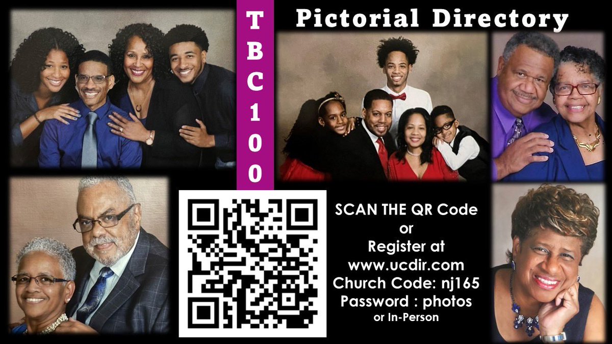 TBC Members: Register for your 100th Pictorial Directory photo shoot. Free 8x10 photo!! 

For more information, go to the TBC website. Appointments available December 12th through December 16th. 📸
