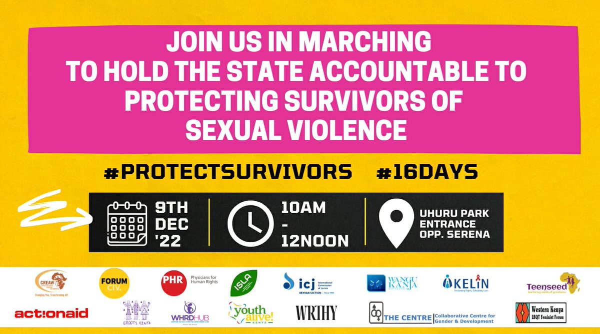 #GBVmustEND #GBVmustfall 
We take this chance to welcome you to join us this Friday 9th, from 10am as we march to the Office of the Chief Justice to present a petition asking the Supreme Court to uphold compulsory minimum sentencing &amp; protect survivors of sexual violence.