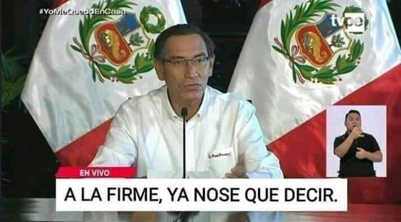 En Perú te descuidas 5 minutos y ya no tienes congreso, salen las fuerzas armadas y ponen toque de queda