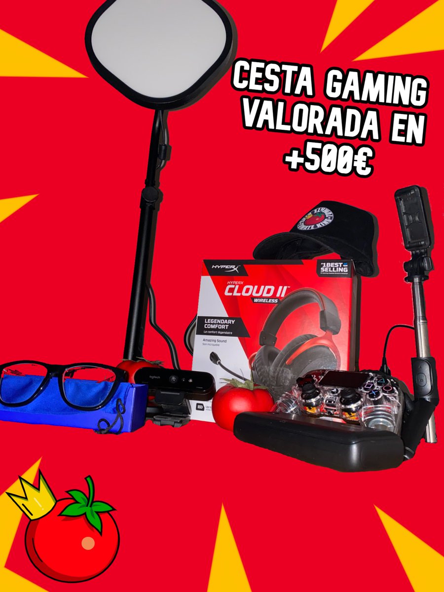 srtomateking's tweet image. 🌟🎄SORTEO NAVIDEÑO DE CESTA GAMING🎄🌟
Unico requisito hacer RT y seguir esta cuenta Y FELIZ NAVIDAD TOMATILLOS!
  Cesta valorada en +500€ contiene...
+WebCam Logitech Brio 4K
+HyperX Cloud ll wireless
+ElGato Key Light
+Mando Playstation para PC 
+Gafas Hawkers y mas cositas!