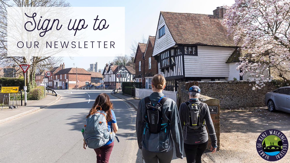 HeartofKentWalk's tweet photo. New newsletter coming soon, with some big news included!π
Be the first to know about announcements, updates and new walks by signing up to our newsletter.
Sign up here π https://t.co/7nqskHrIWU
#hokwalkingfestival #Kent #walking #walkingfestival #guidedwalk #groupwalk https://t.co/t7djSC3dR0