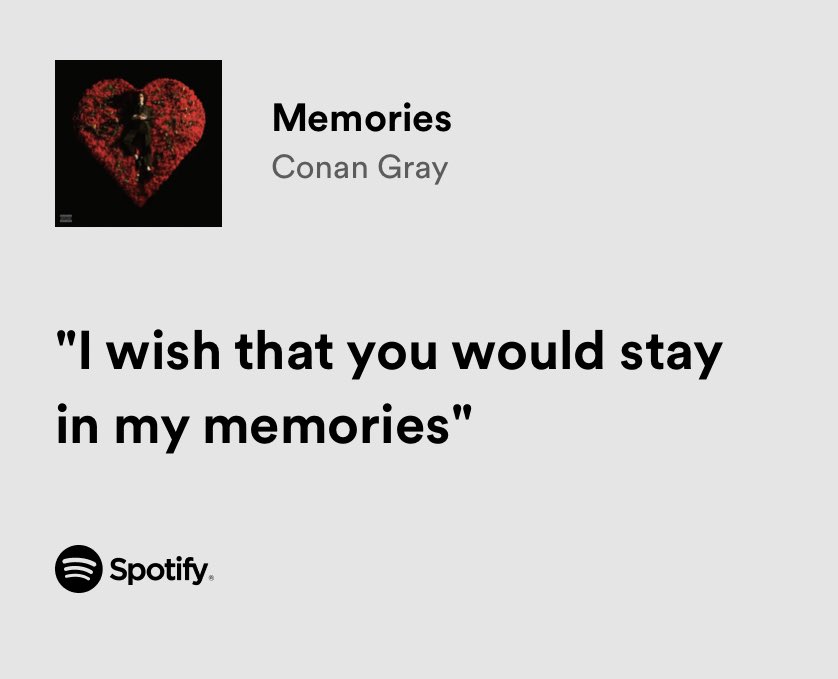 thesadbaby's tweet photo. conan gray / memories https://t.co/MpWE0qBmdy