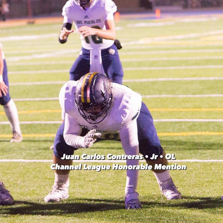 FootballDphs's tweet photo. Juan Carlos Contreras • Jr • OL Channel League Honorable Mention #WeAreDP https://t.co/MviFoF3U3H