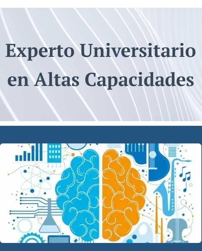 alkirova82's tweet photo. Arranca el Experto Universitario en Altas Capacidades de @unizar . Abierto plazo de inscripción.  Toda ña información en la web
https://t.co/7BRQ7DgObS https://t.co/C8F1y6v2kB