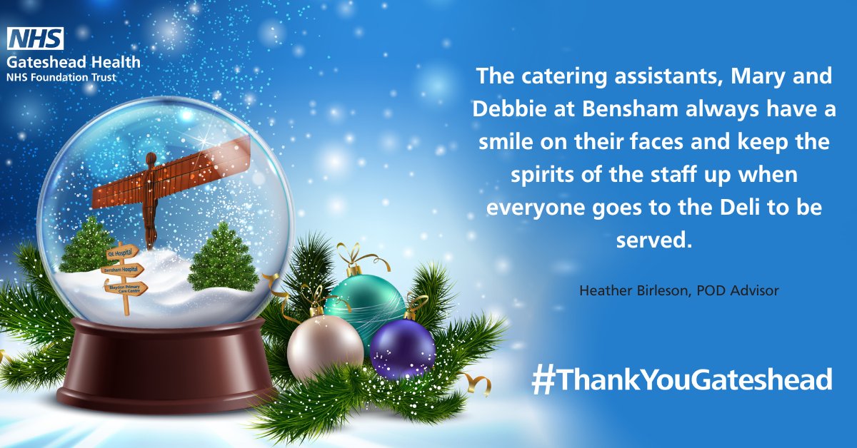 It's Thank You Week here at Gateshead and to celebrate, we're sharing some of the messages of thanks from and between our staff for all of their hard work over the past 12 months.👏 You can get involved in #ThankYouGateshead by sharing your appreciation below. 😊